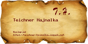 Teichner Hajnalka névjegykártya